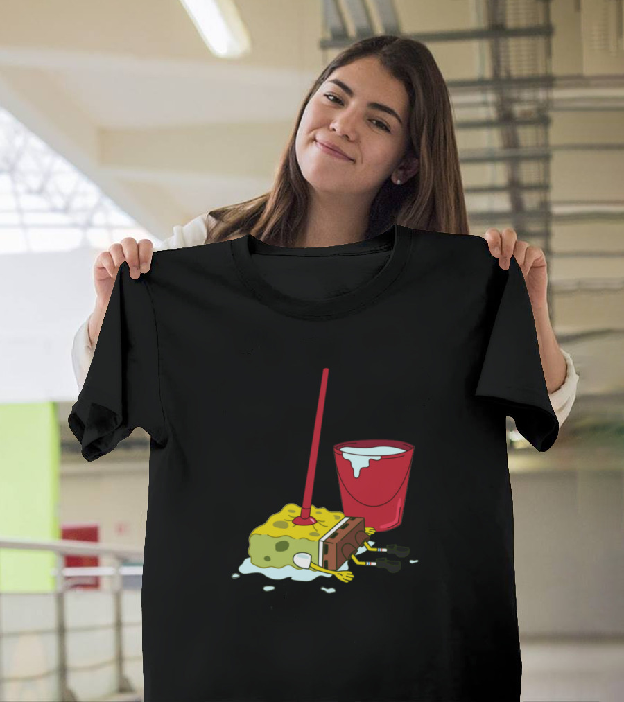 Spongebob Mop Bucket Cleaning T-Shirt