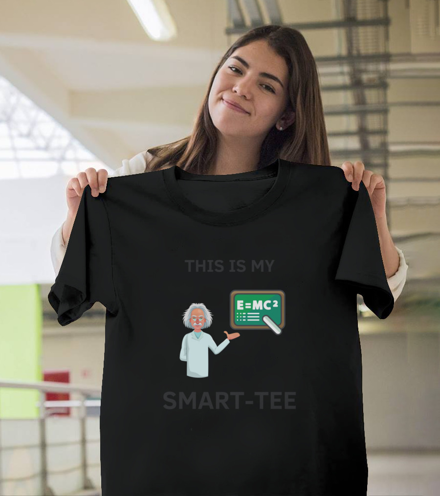 This Is My Smart-TEE Einstein E=MC² Blackboard T-Shirt