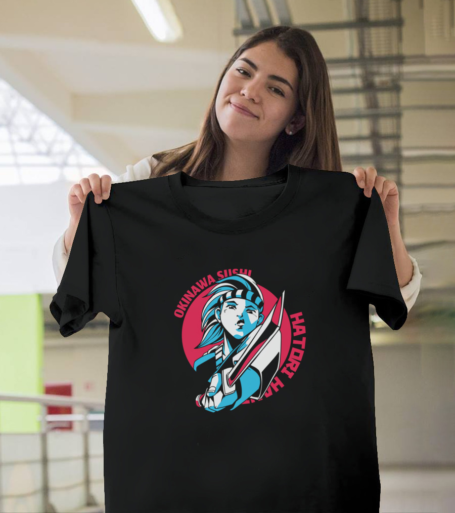Okinawa Sushi Warrior Hattori Samurai T-Shirt