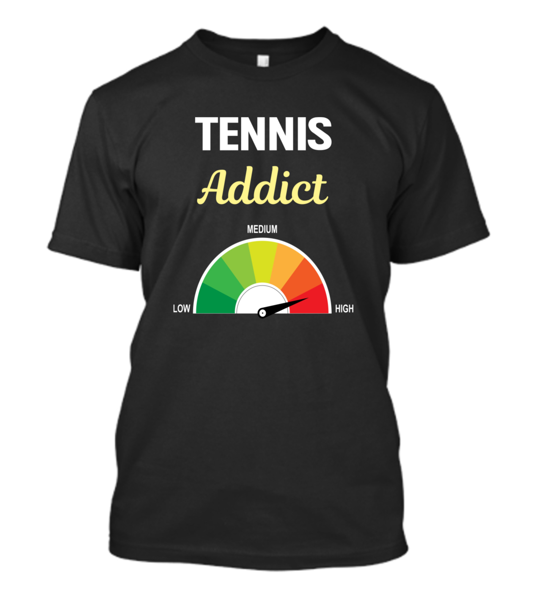 Tennis Addict Low Medium High Gauge T-Shirt