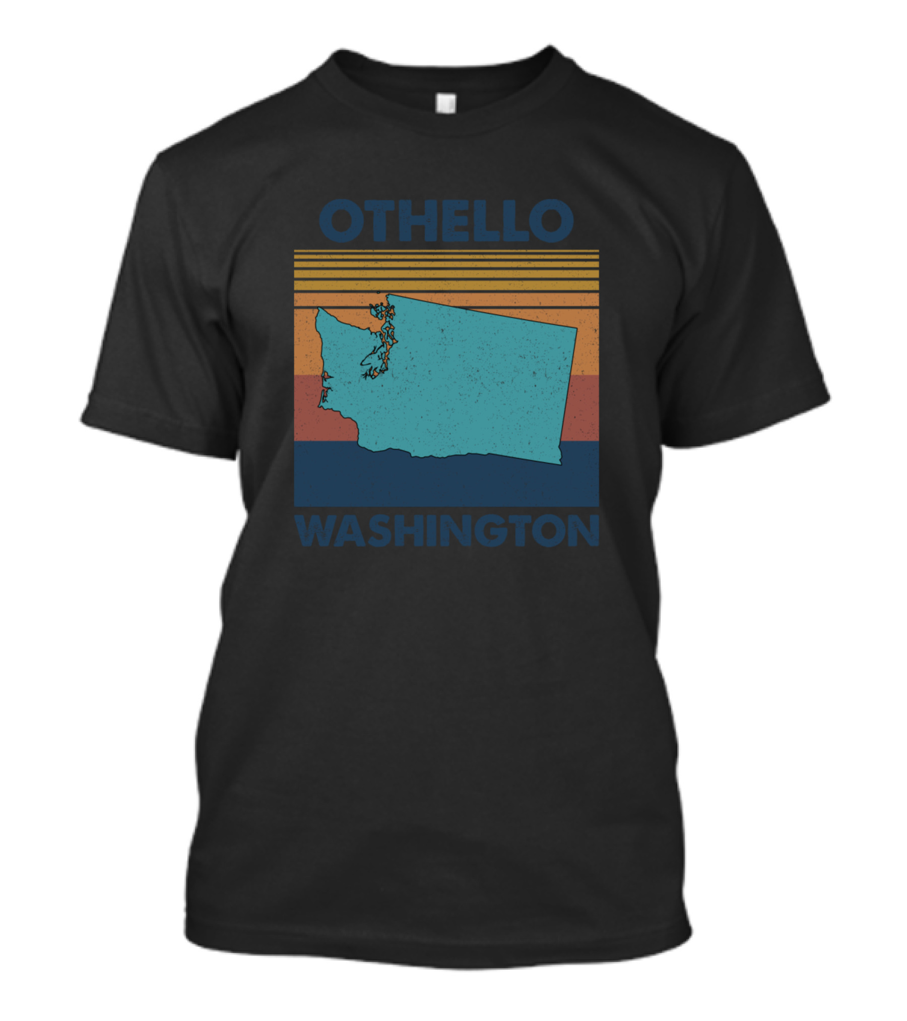 Othello Washington Vintage State Map T-Shirt