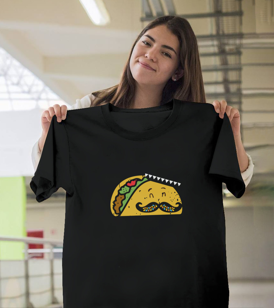 Let's Taco Bout It Sombrero Mustache Taco T-Shirt