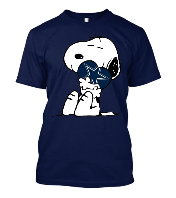 Snoopy Holding Dallas Cowboys Star T-Shirt