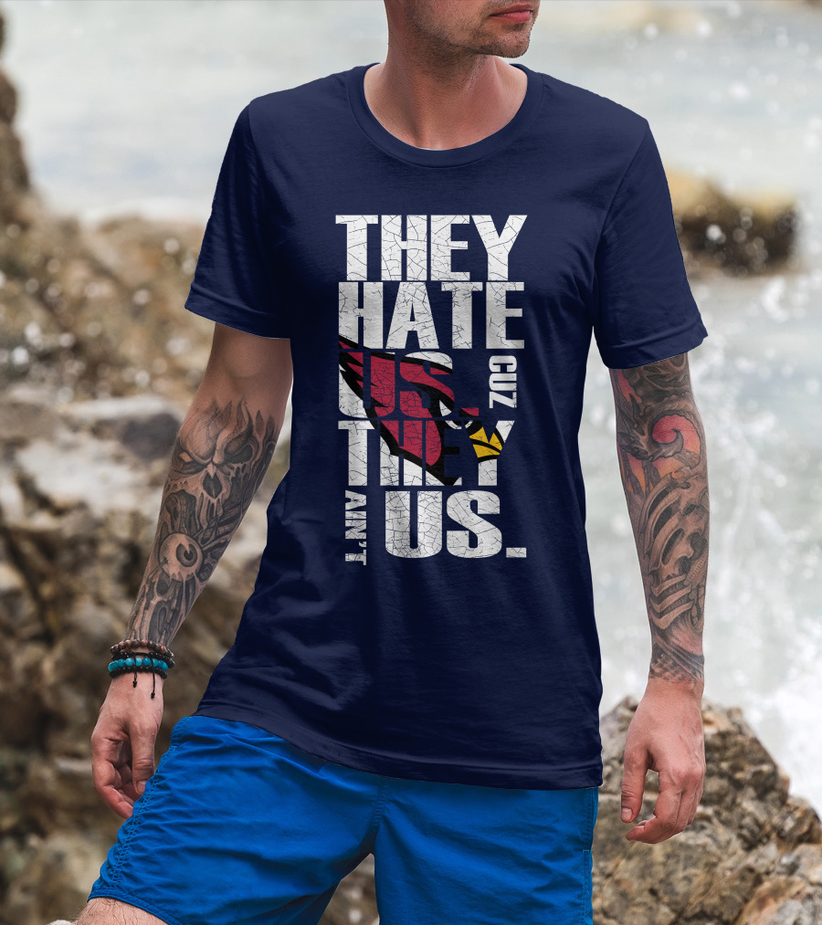 They Hate Us Cuz They Ain't Us Arizona Cardinals T-Shirt