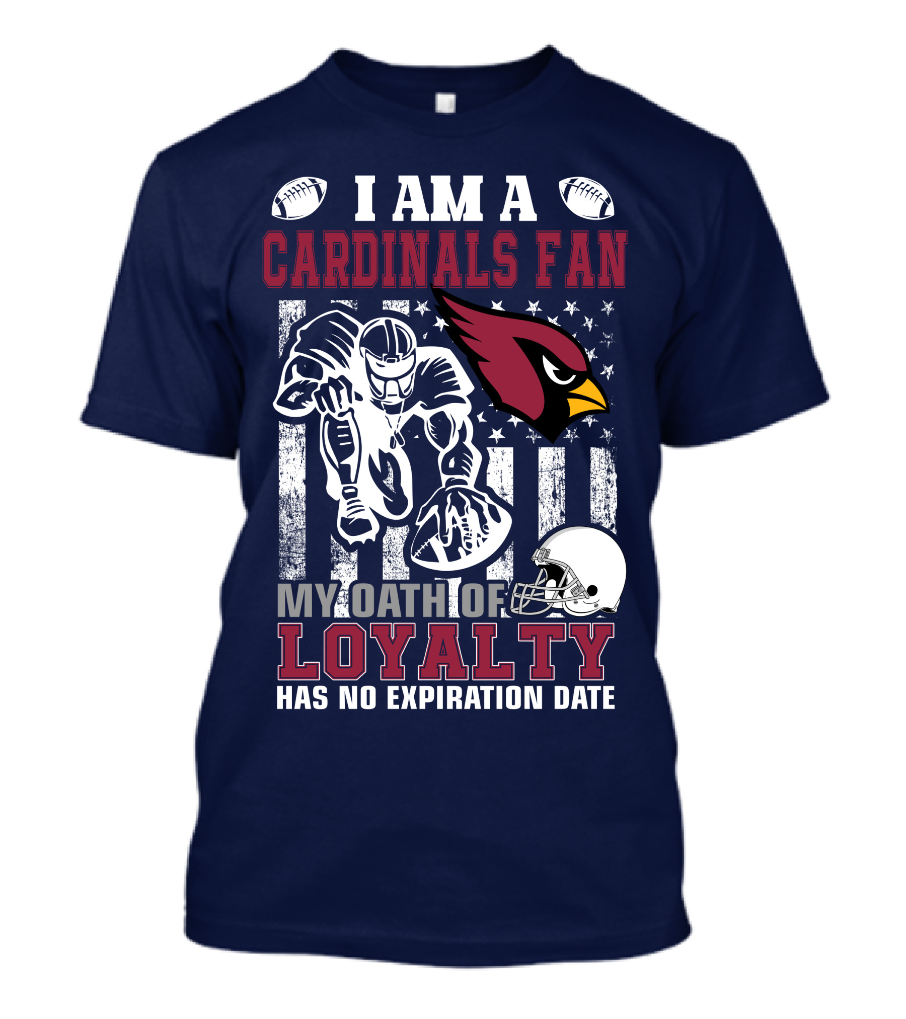 I Am A Cardinals Fan My Oath Of Loyalty Has No Expiration Date T-Shirt