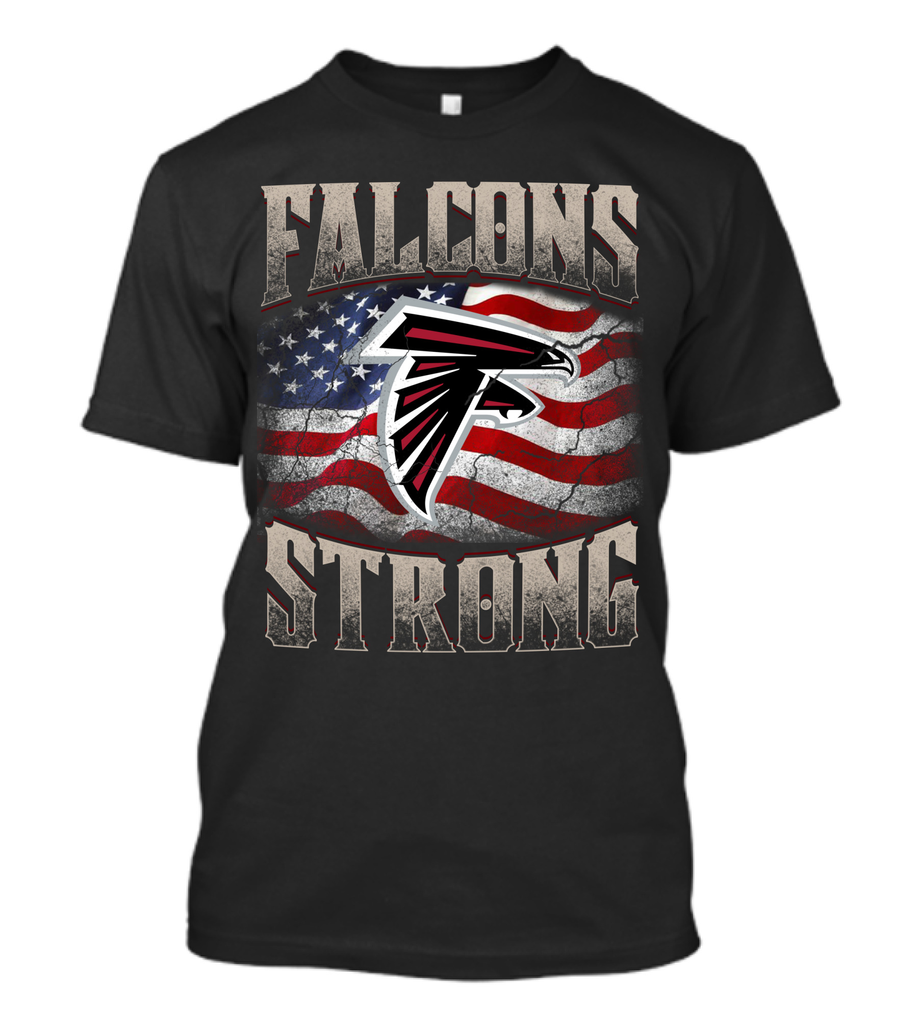 Falcons Strong Atlanta Falcons American Flag T-Shirt