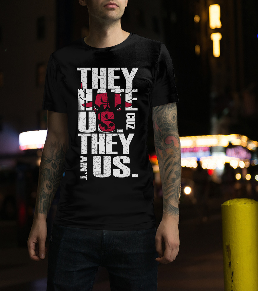 They Hate Us Cuz They Ain't Us Chicago Bulls T-Shirt