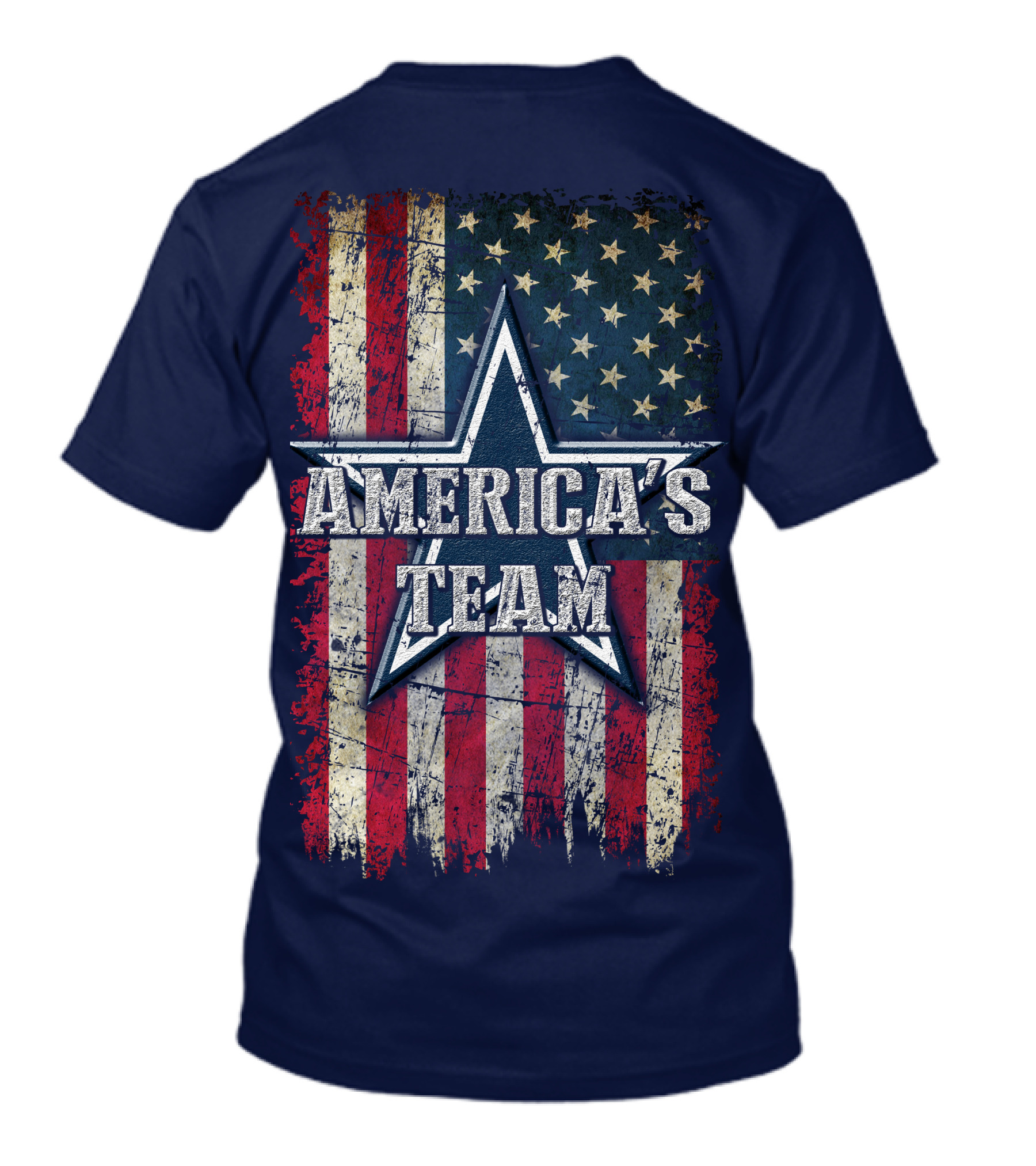 America's Team Dallas Cowboys Usa Flag Star T-Shirt