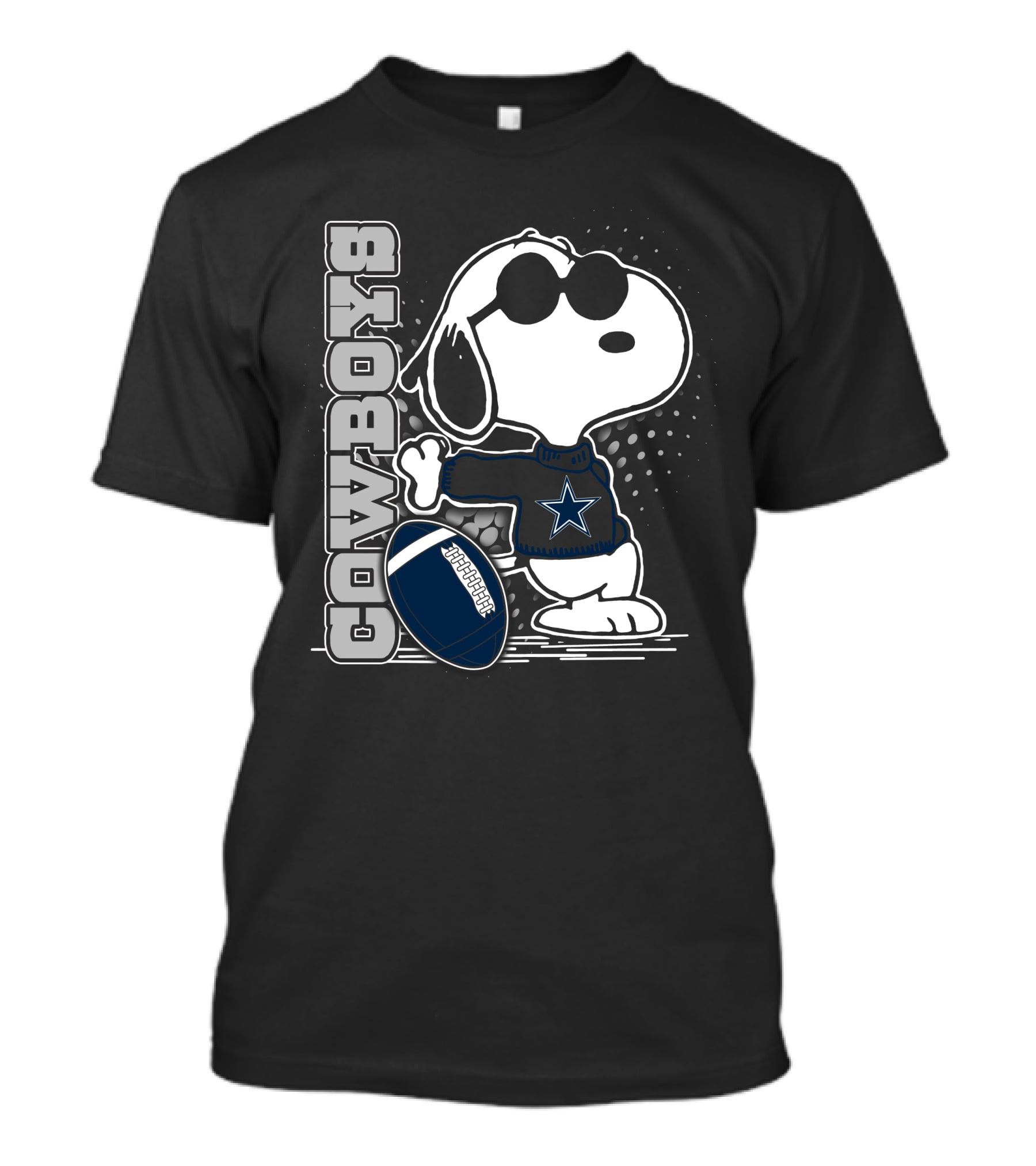 Cowboys Dallas Snoopy Football T-Shirt
