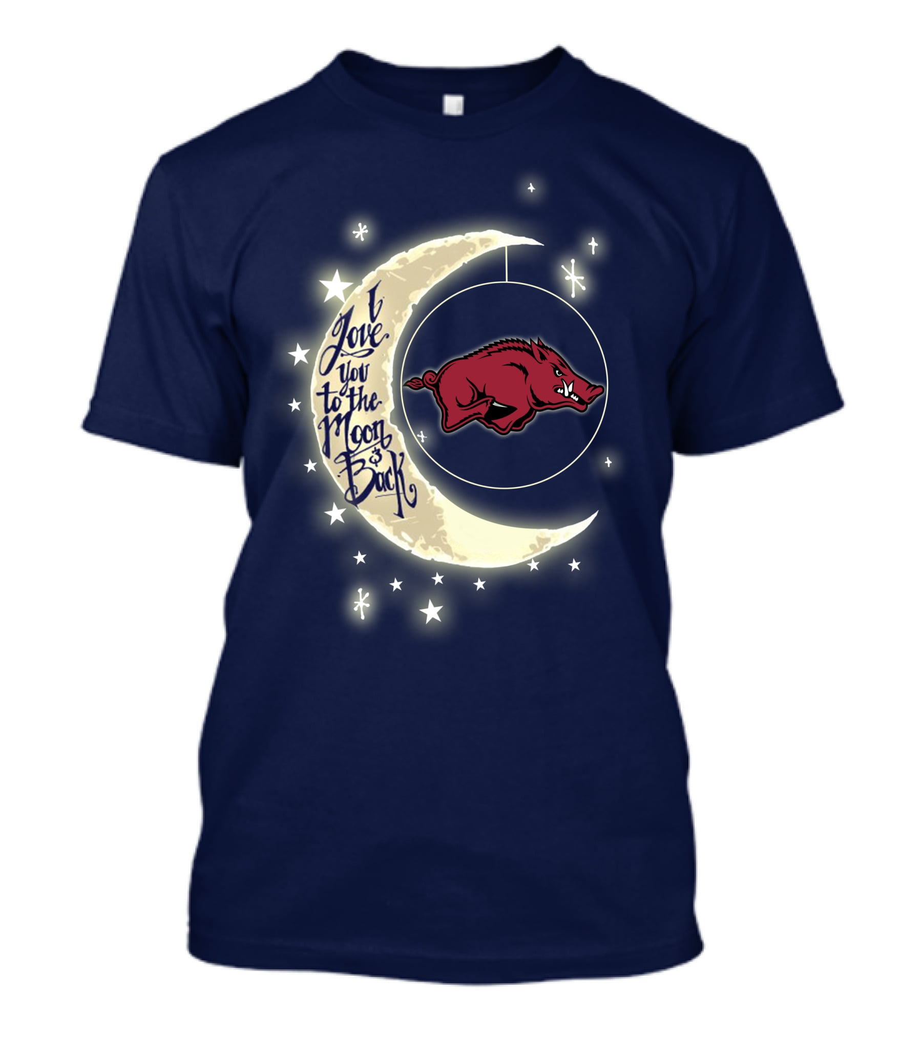 Arkansas Razorbacks Love You To The Moon And Back T-Shirt