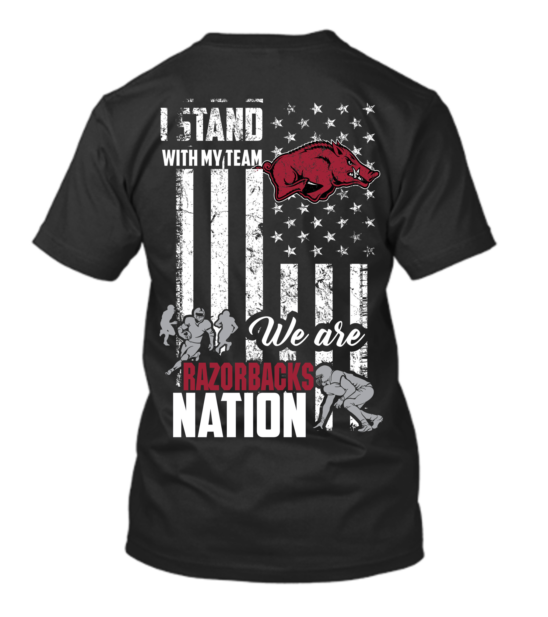 I Stand With My Team We Are Razorbacks Nation Arkansas Razorbacks T-Shirt