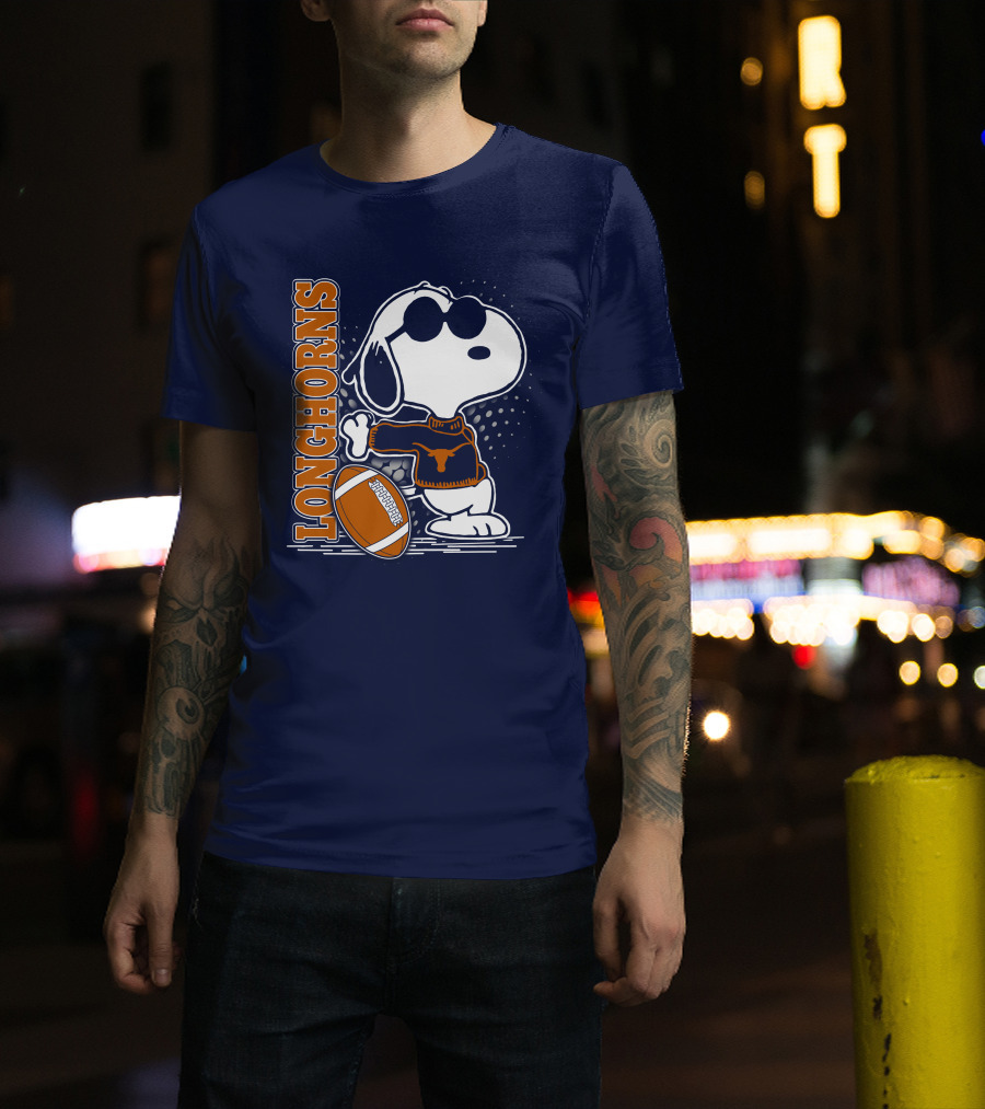 Longhorns Football Snoopy T-Shirt