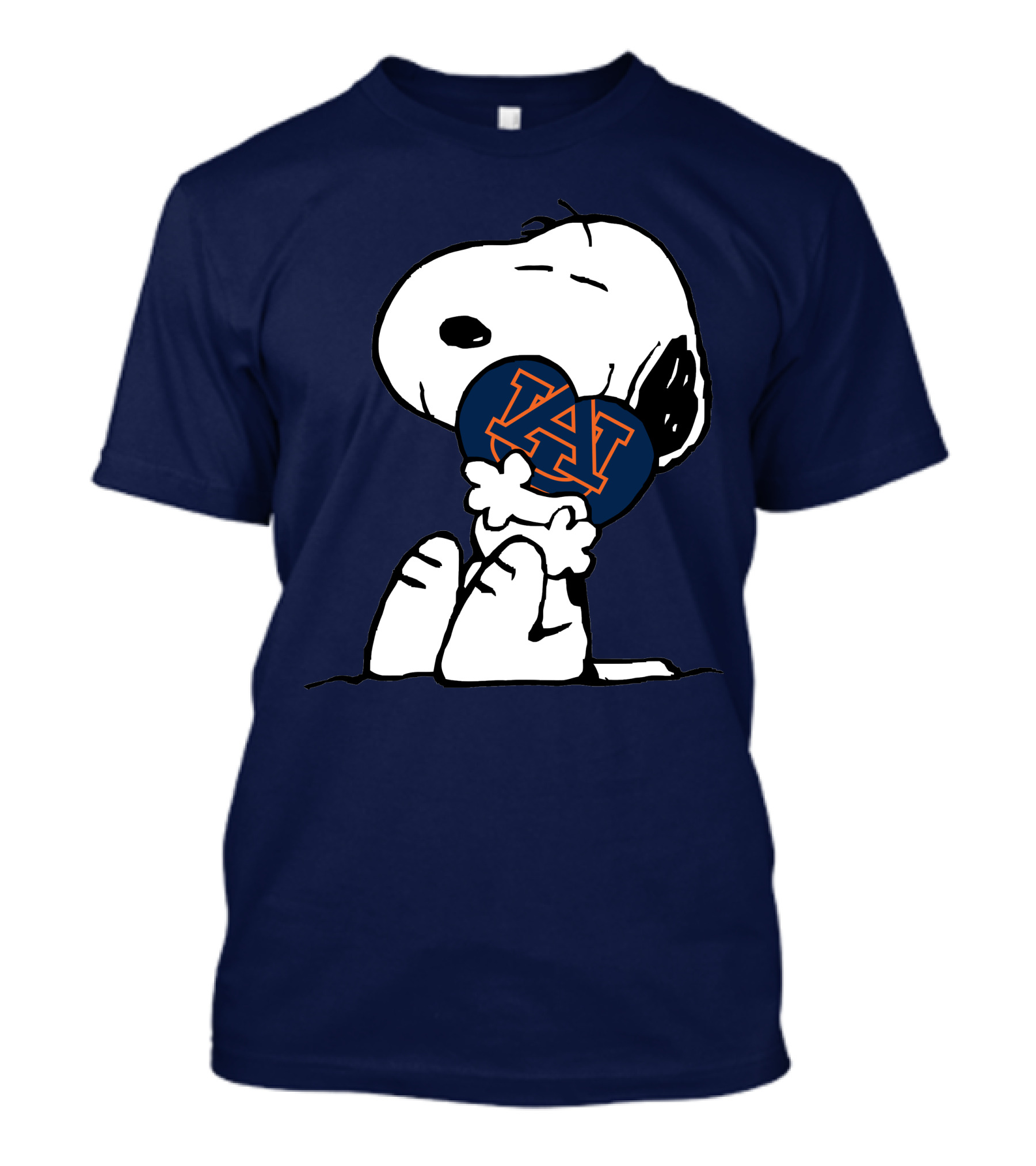 Auburn Tigers Snoopy Hugging Au T-Shirt