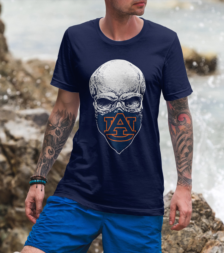 Auburn Tigers Skull T-Shirt