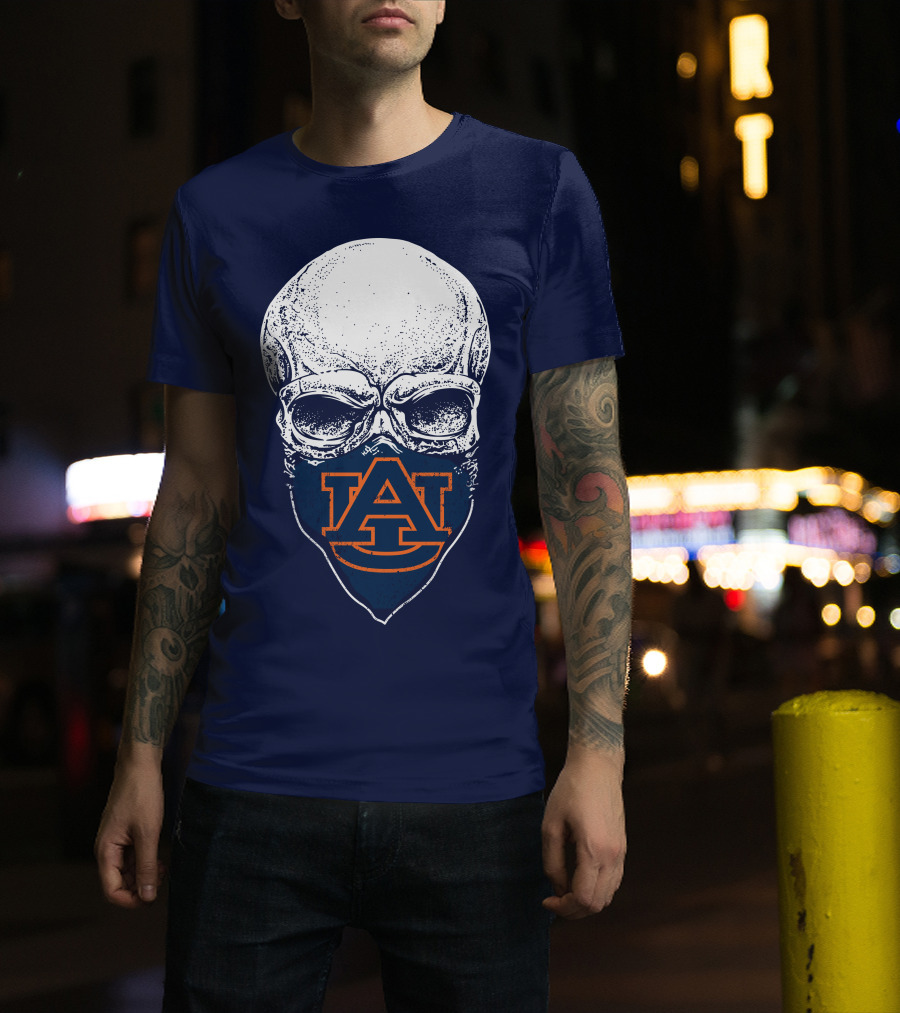 Auburn Tigers Skull T-Shirt