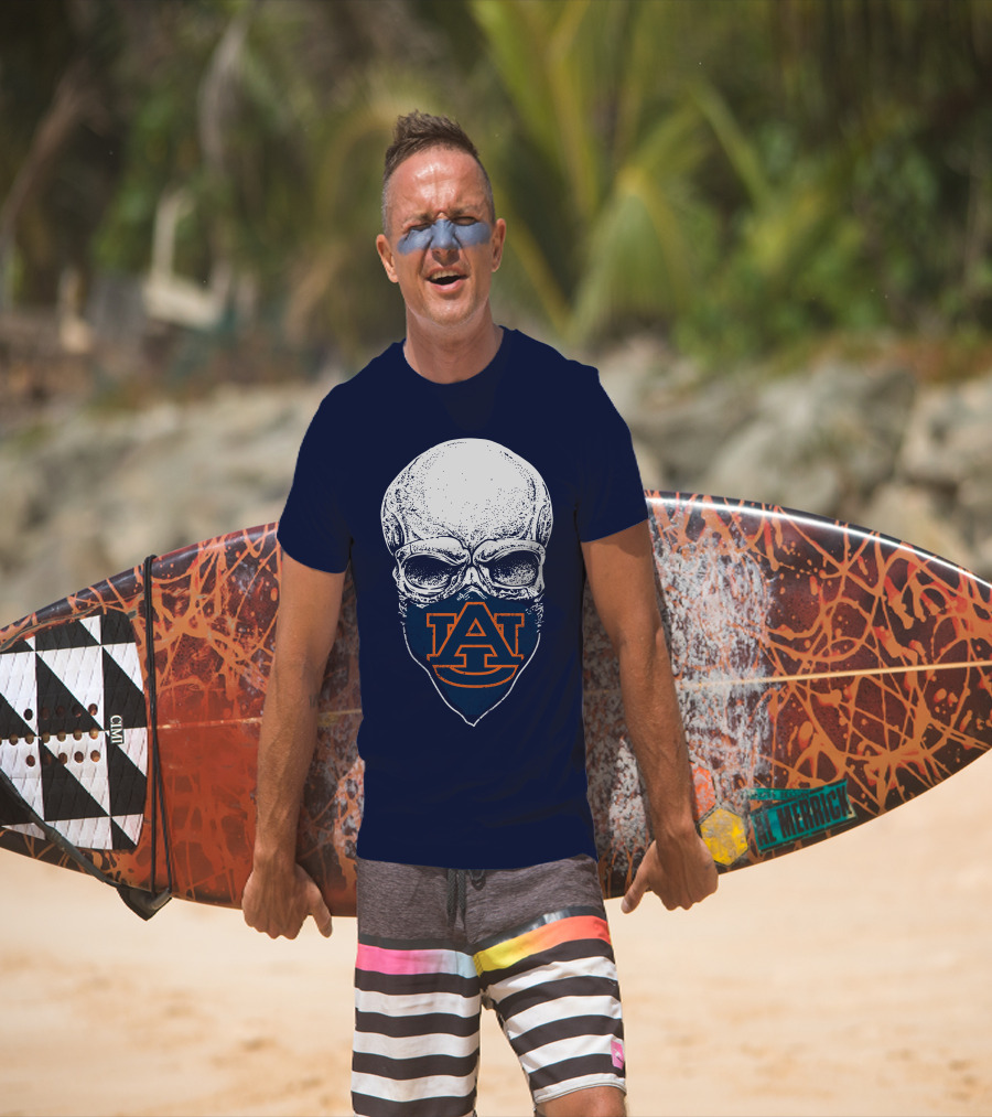 Auburn Tigers Skull T-Shirt