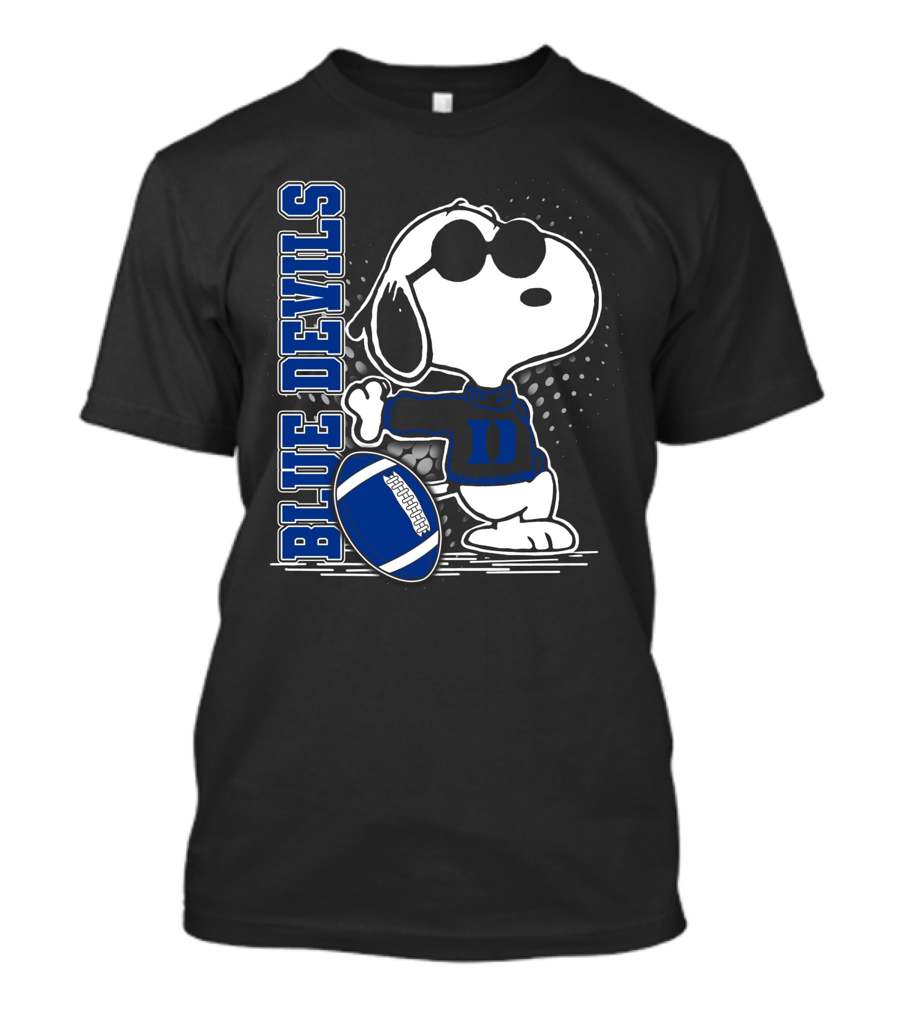 Snoopy Football Style Blue Devils T-Shirt