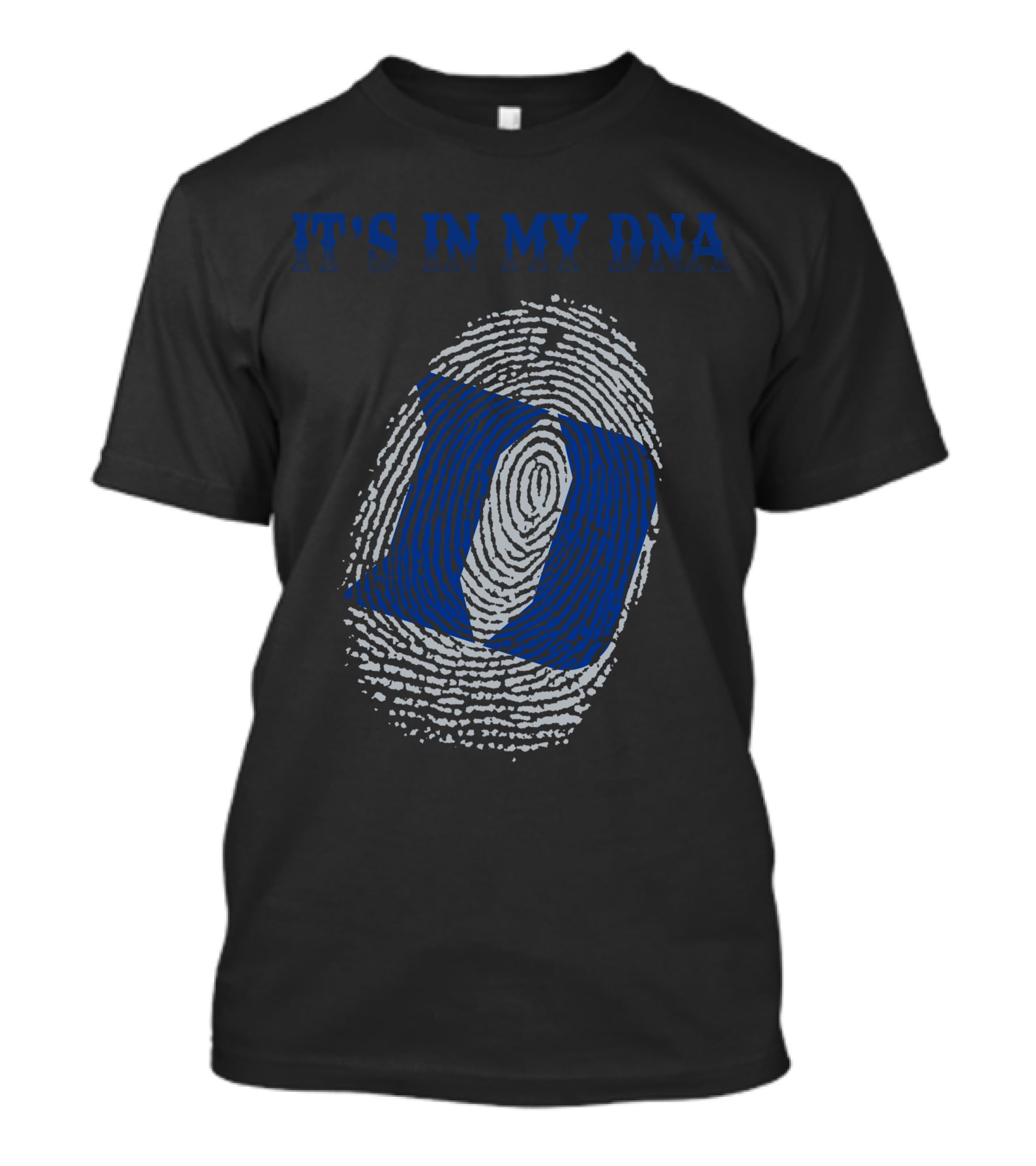 It's In My Dna Duke Blue Devils Fingerprint T-Shirt