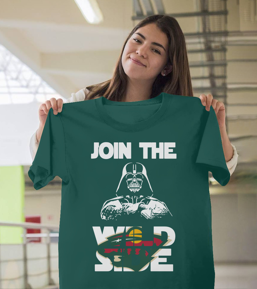 Join The Wild Side Minnesota Wild Darth Vader T-Shirt