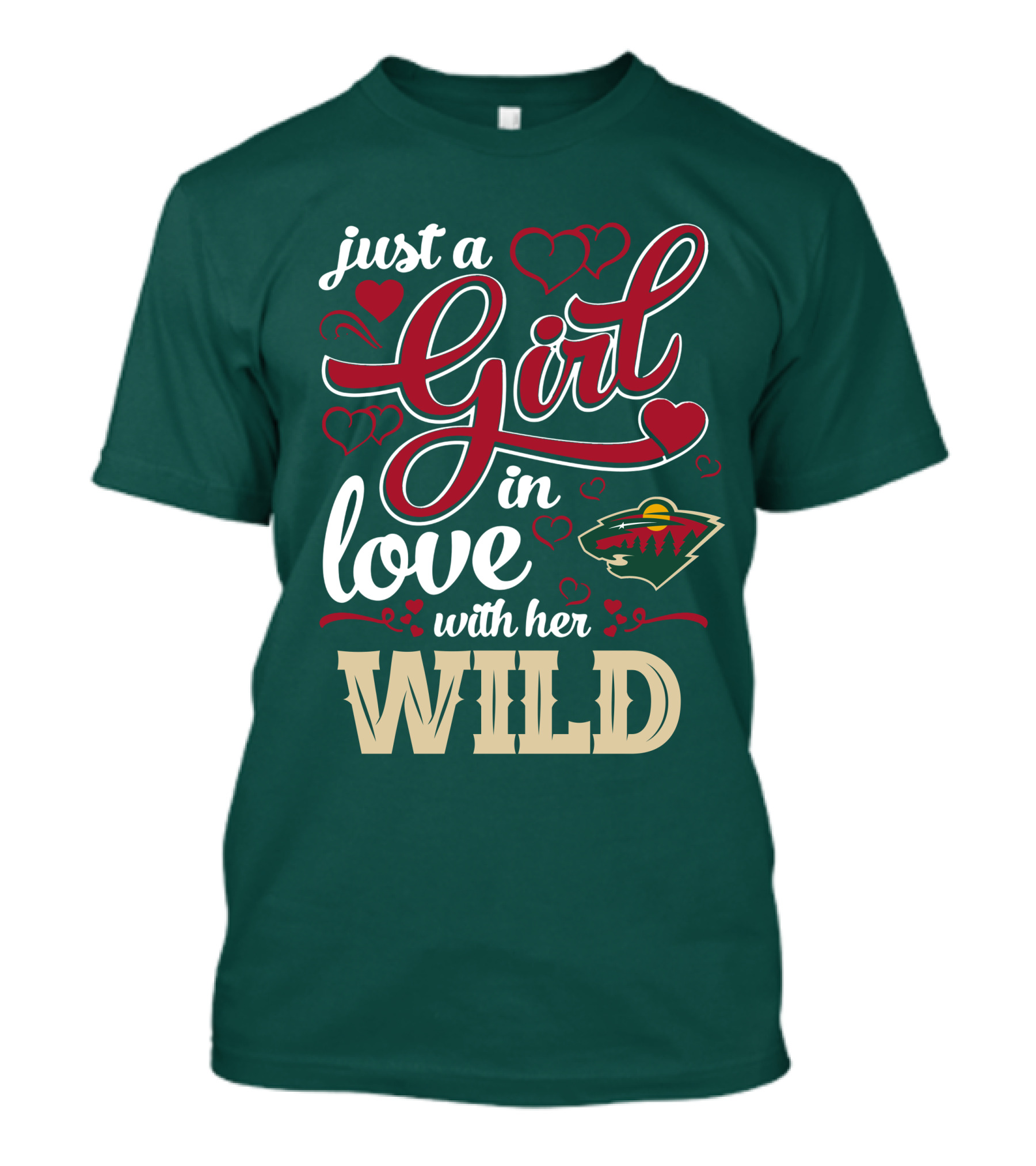 Just A Girl In Love With Her Minnesota Wild T-Shirt