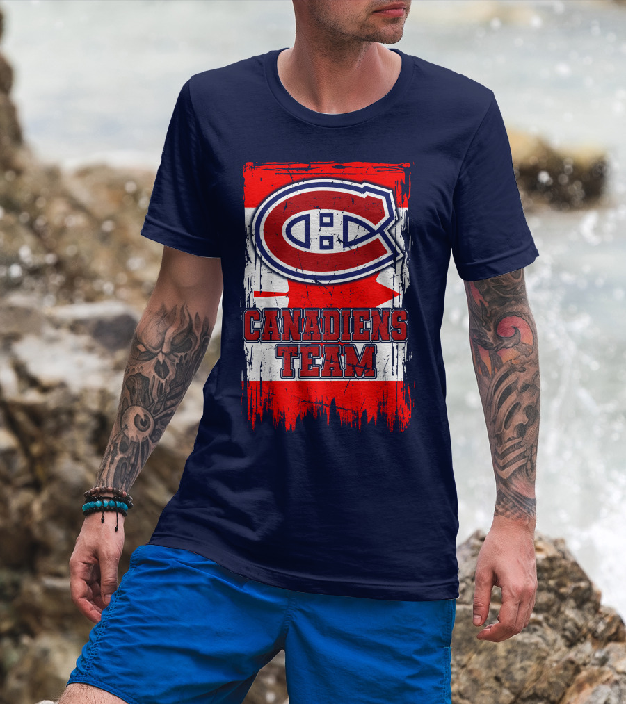 Montreal Canadiens Team Flag T-Shirt