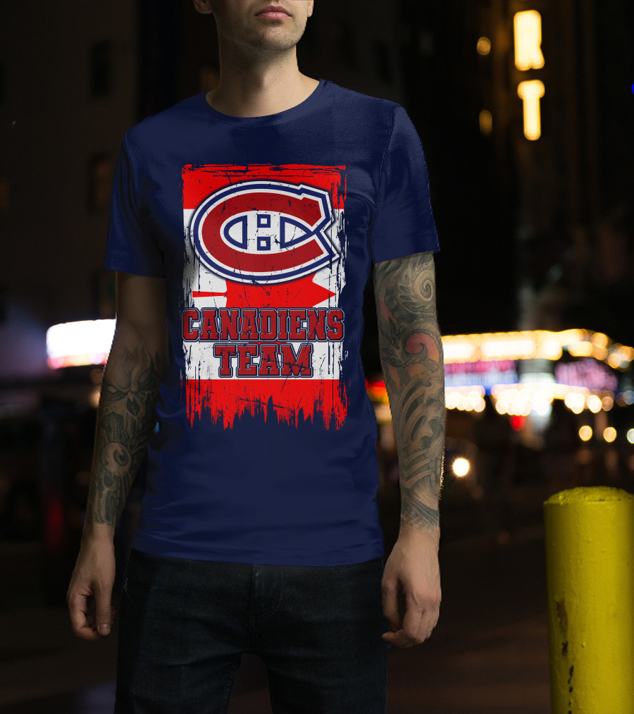 Montreal Canadiens Team Flag T-Shirt