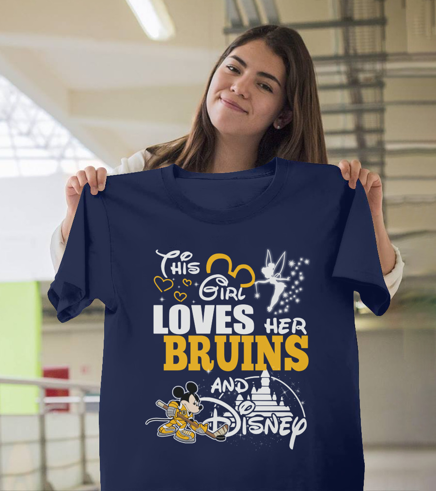 This Girl Loves Her Bruins And Disney T-Shirt