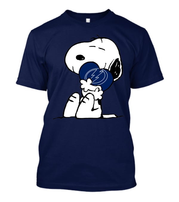 Tampa Bay Lightning Snoopy Hugging Heart T-Shirt