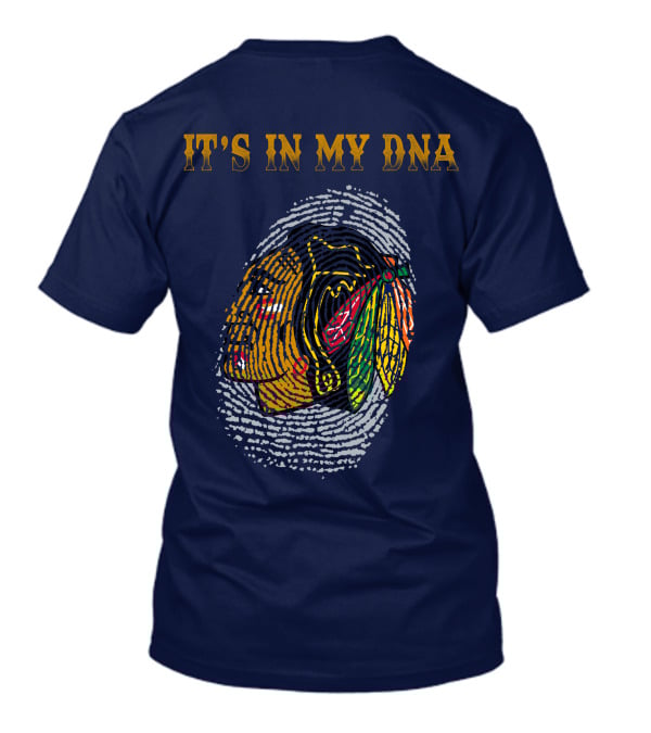 Chicago Blackhawks It's In My Dna Fingerprint T-Shirt