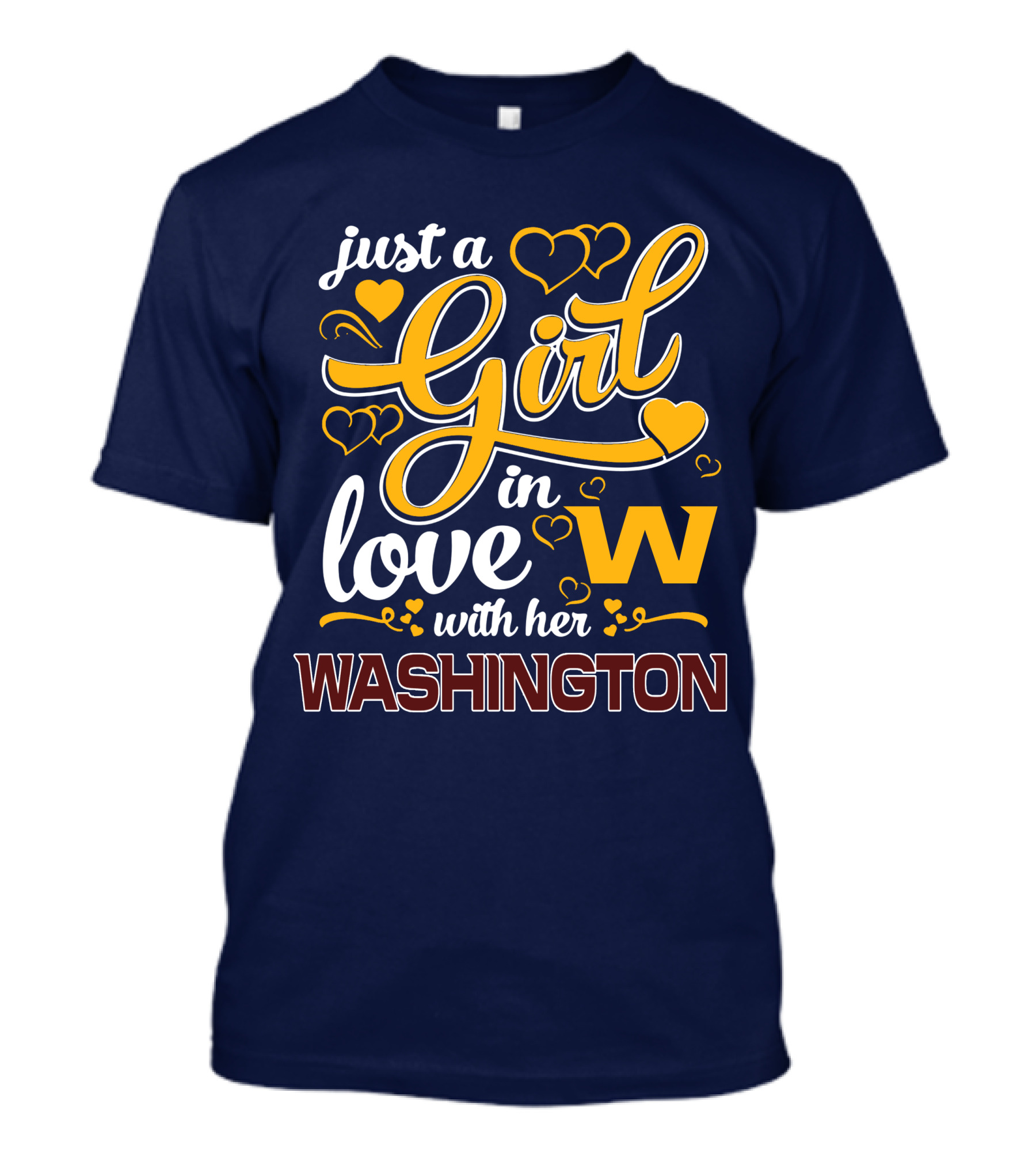 Just A Girl In Love With Her Washington T-Shirt