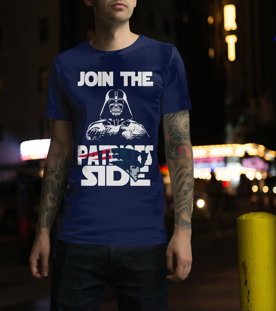 Join The New England Patriots Side T-Shirt