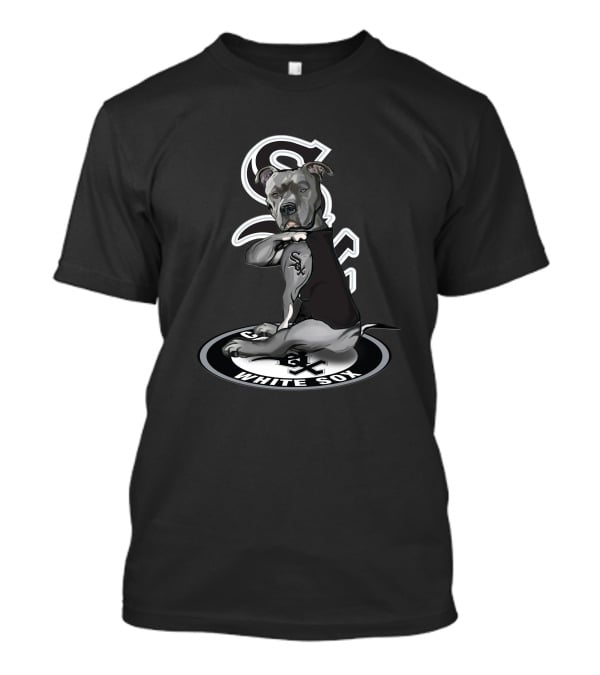 Chicago White Sox Dog With Tattoo And Sox T-Shirt