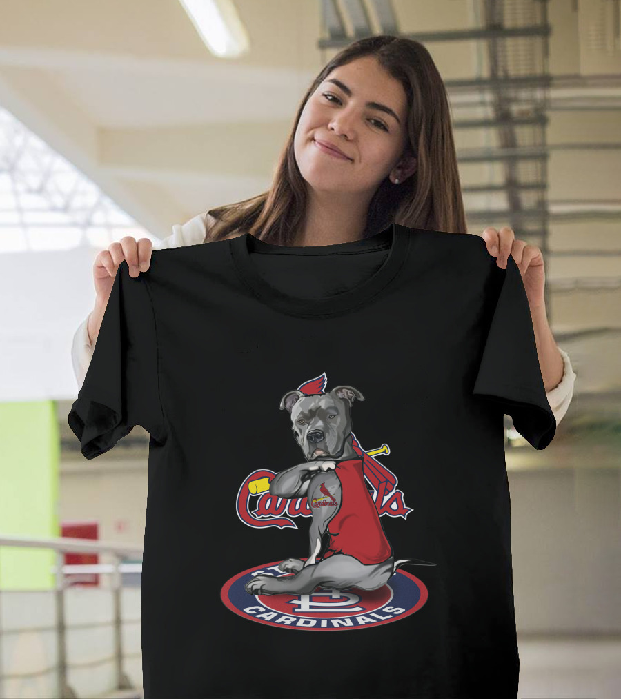 St Louis Cardinals Dog Mascot 26 Baseball Team T-Shirt