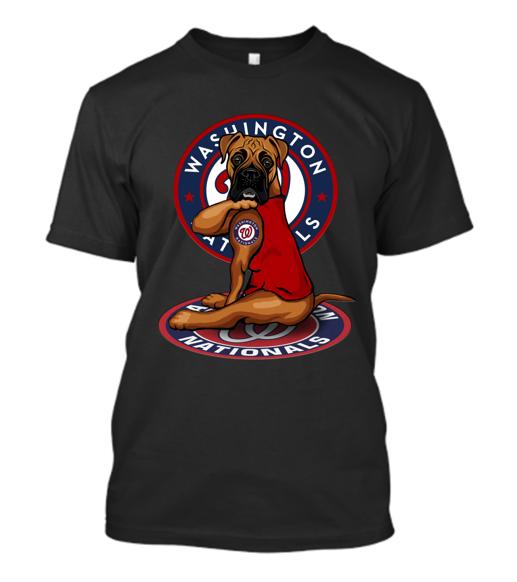 Washington Nationals Dog Mascot With Team T-Shirt