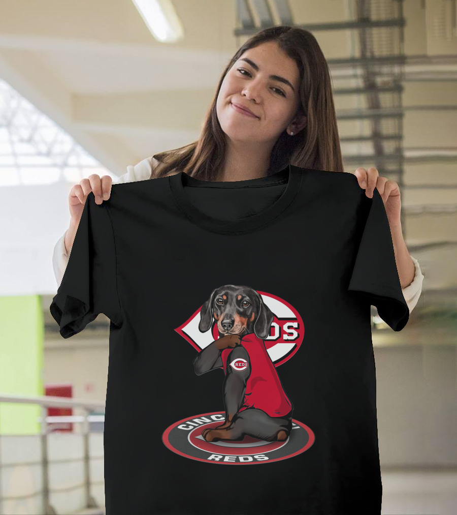 Cincinnati Reds Dachshund Mlb Fan Team T-Shirt