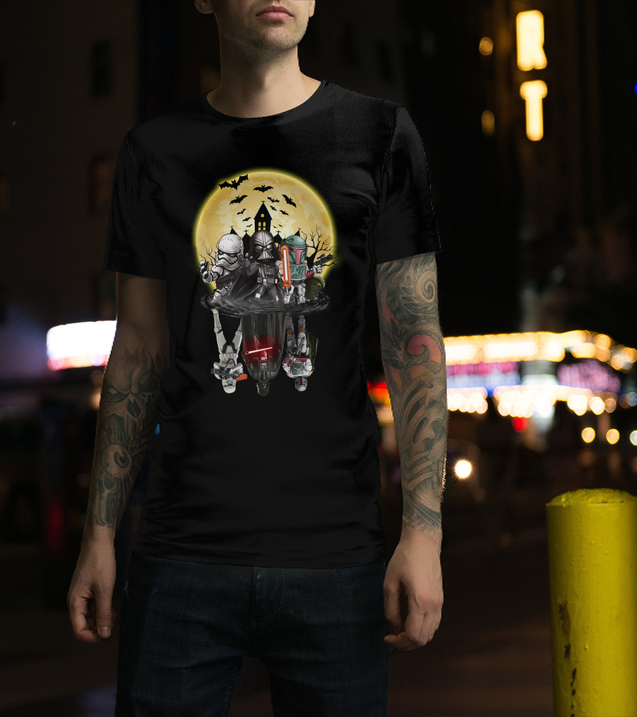 Star Wars Dark Side Halloween Reflection Battle T-Shirt