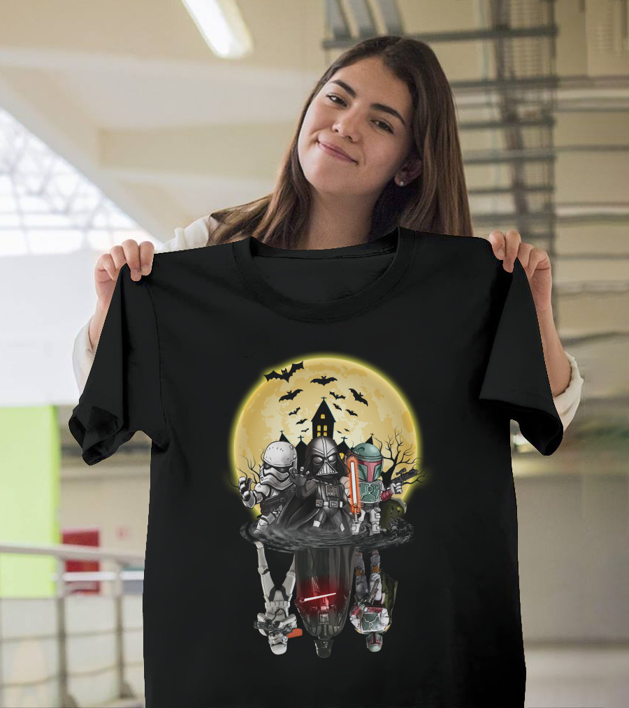 Star Wars Dark Side Halloween Reflection Battle T-Shirt