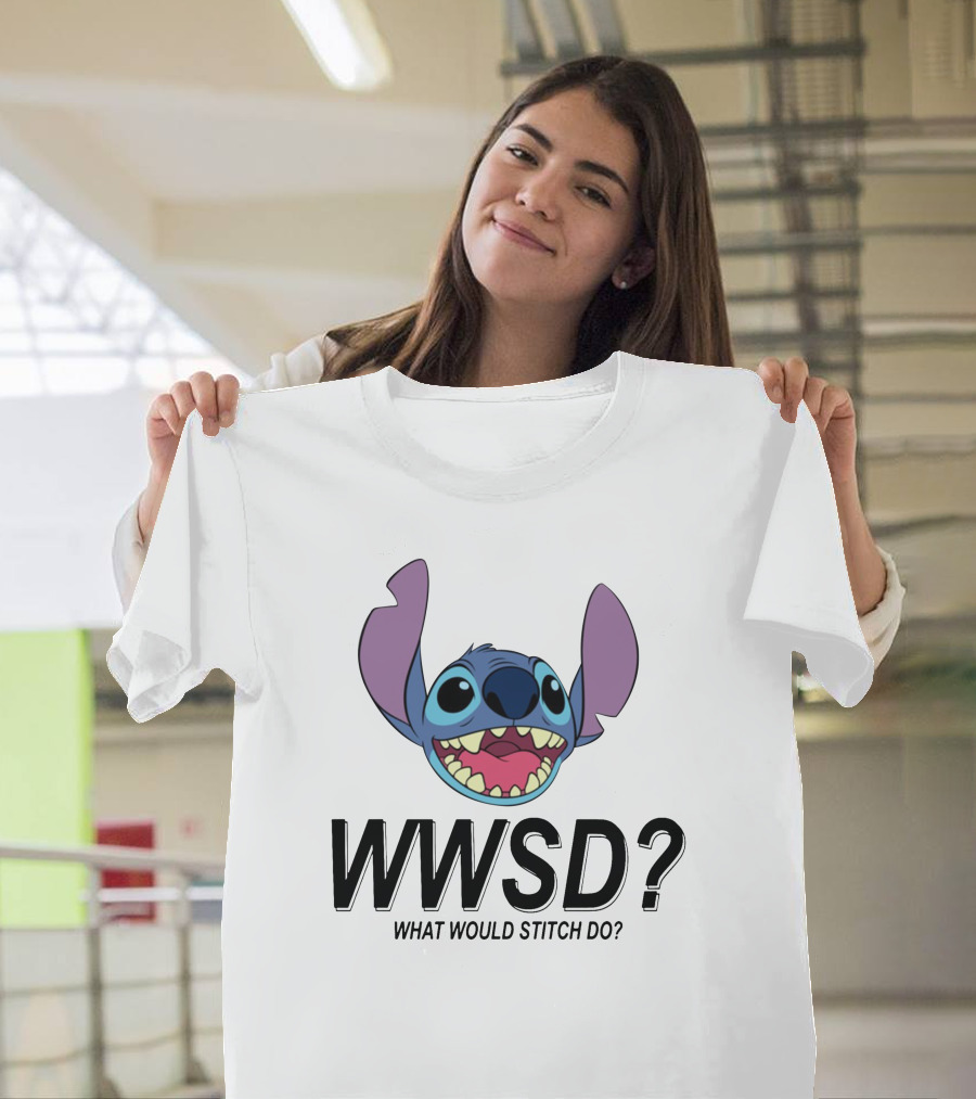 WWSD What Would Stitch Do Disney Lilo And Stitch Character T-Shirt