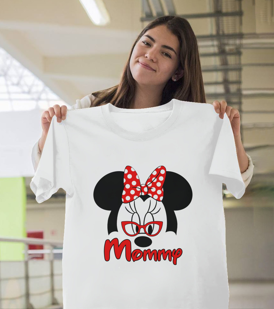 Minnie Mouse Red Bow Mommy T-Shirt