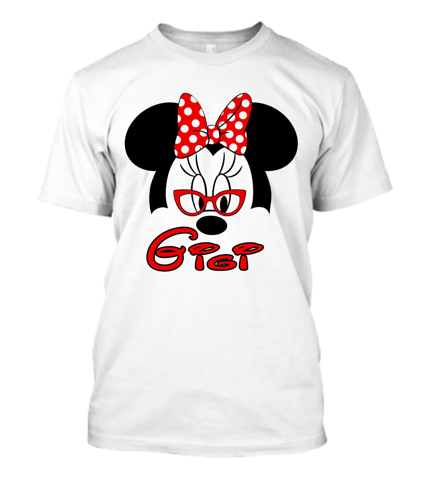 Minnie Mouse Glasses Gigi Polka Dot Bow T-Shirt