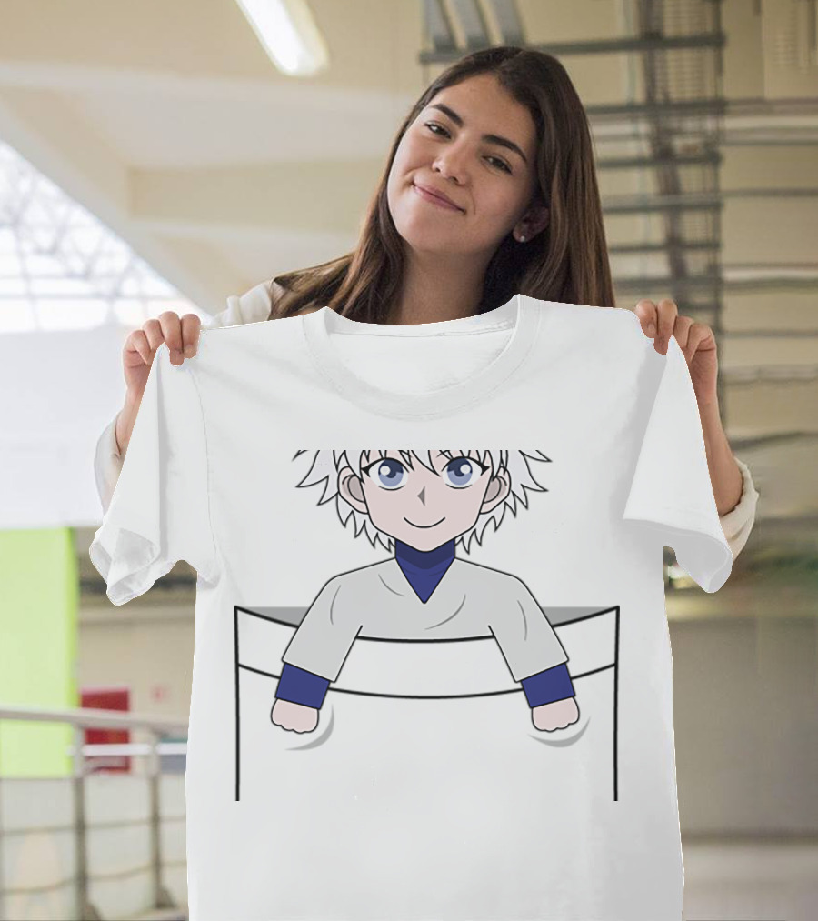 Killua Pocket Character Hunter X Hunter Anime Fan T-Shirt