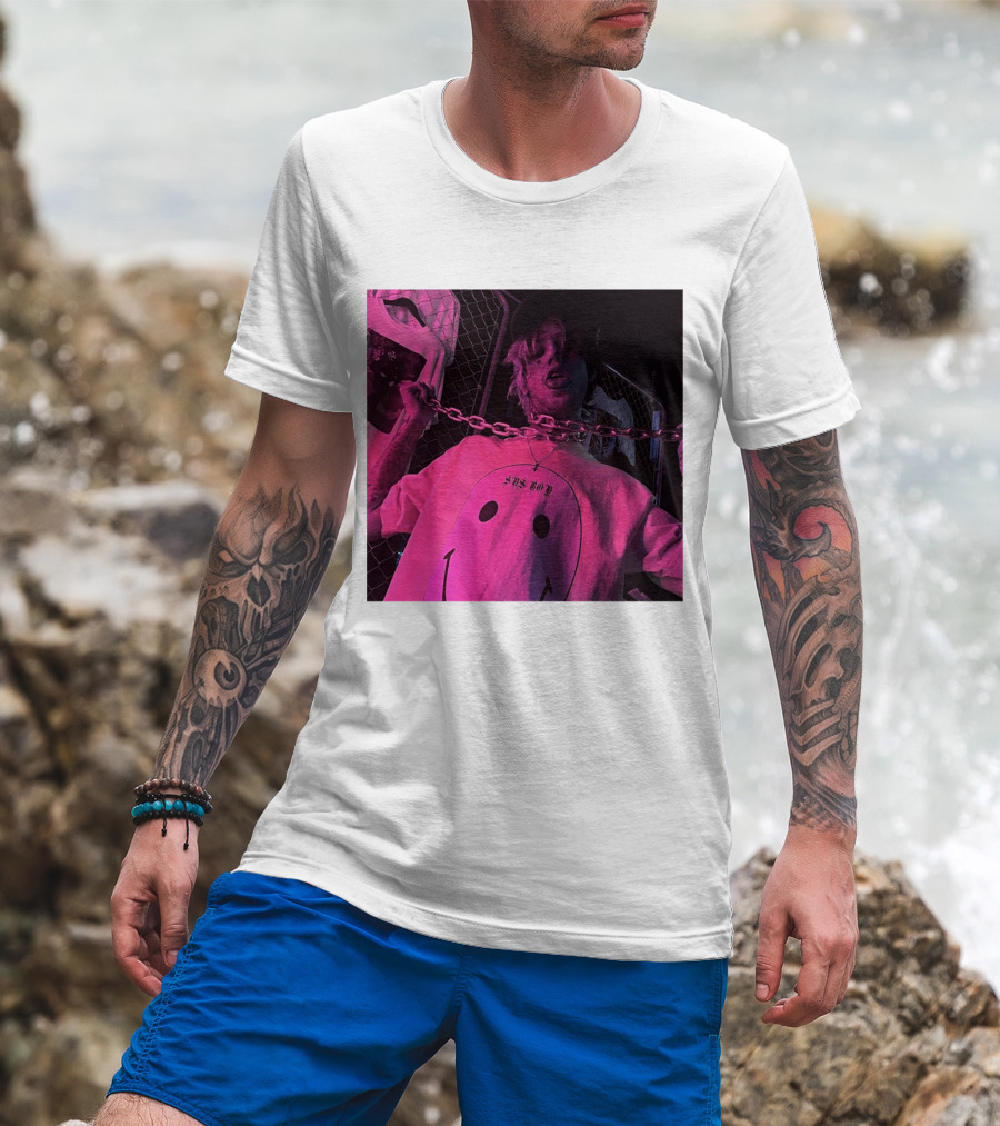 Sad Boy Lil Peep Merch Classique Chain Smiley T-Shirt