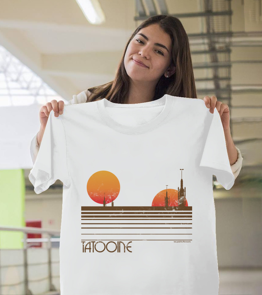 Star Wars Tatooine Sunset Twin Suns T-Shirt