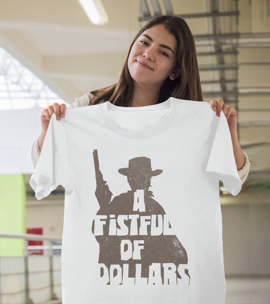 A Fistful Of Dollars Cowboy Silhouette With Revolver T-Shirt