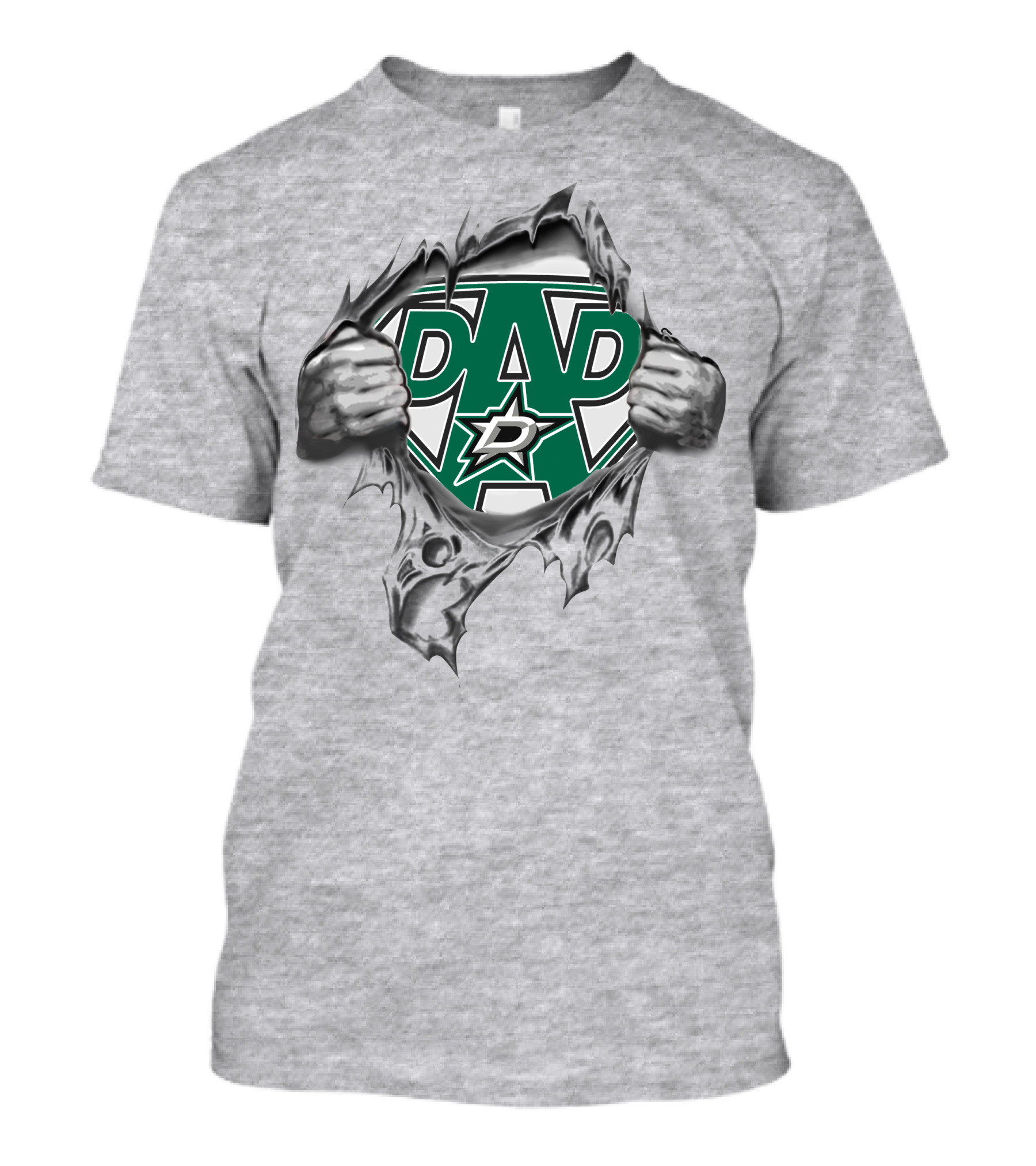 Dallas Stars Super Dad Father's Day Fan Gift T-Shirt