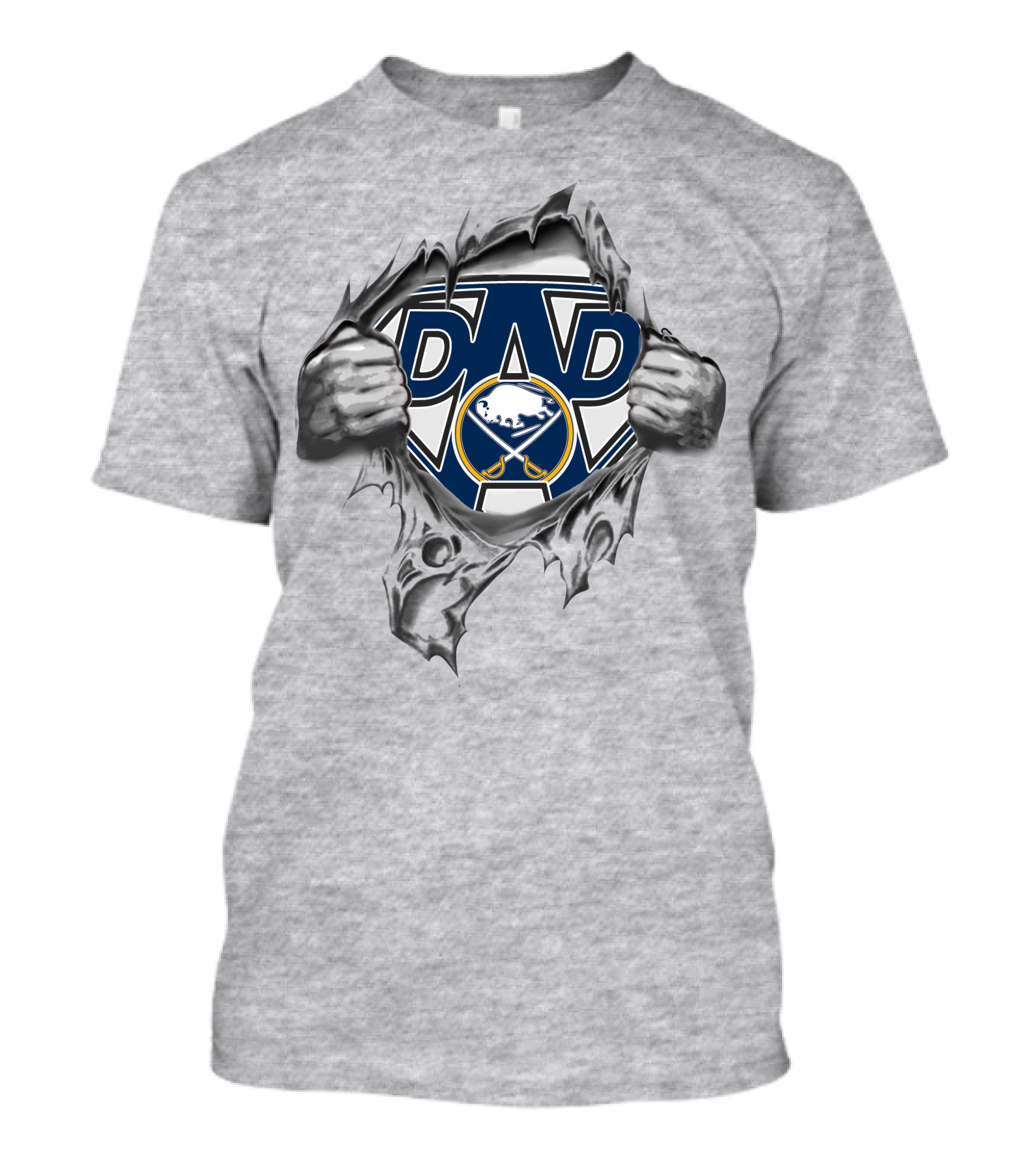 Buffalo Sabres Super Dad Hero Emblem T-Shirt