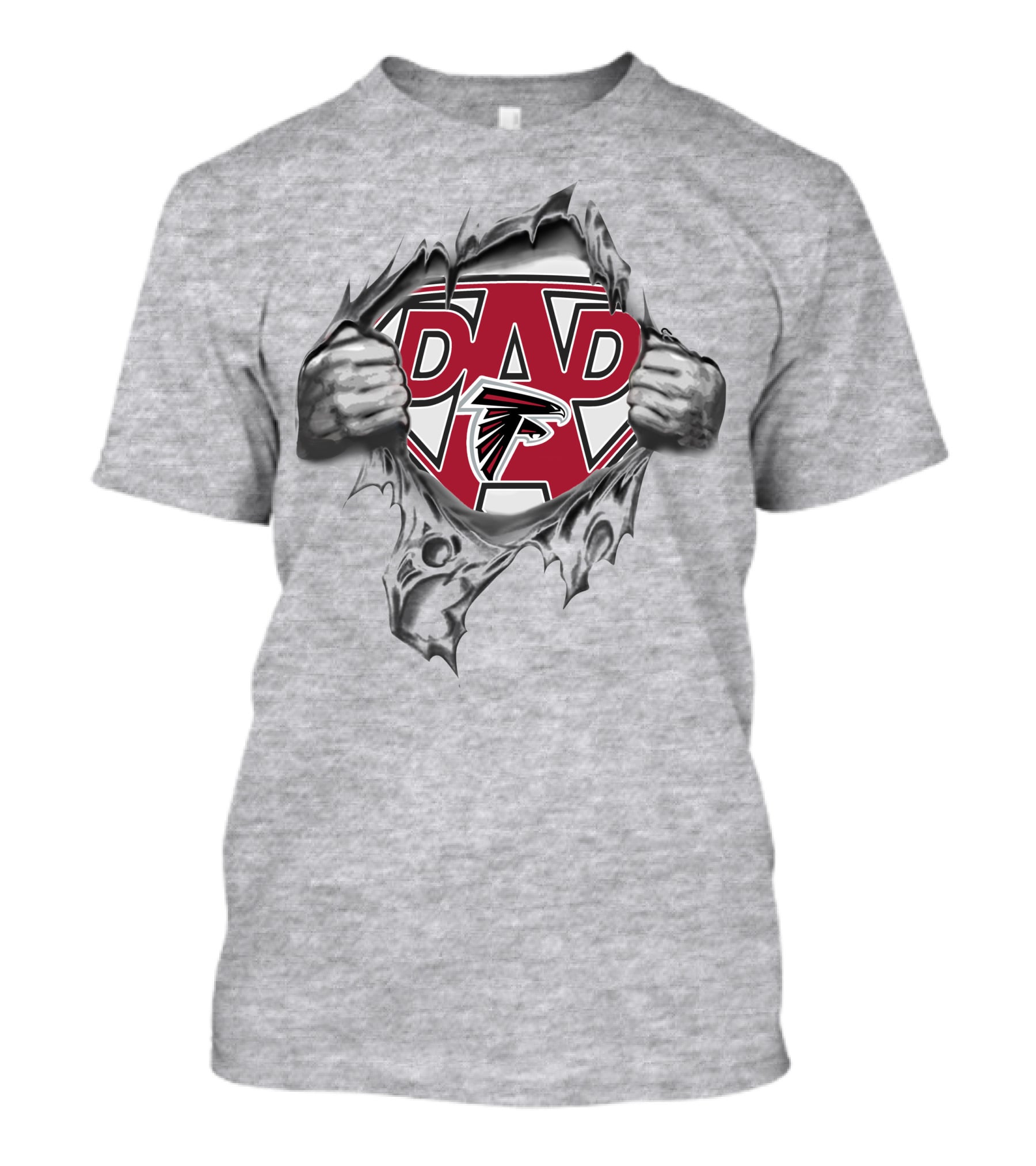 Super Dad Atlanta Falcons Fan Burst T-Shirt