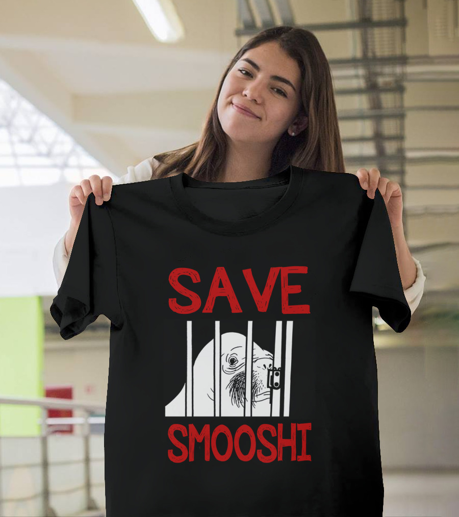 Save Smooshi Walrus Behind Bars Advocacy Campaign T-Shirt
