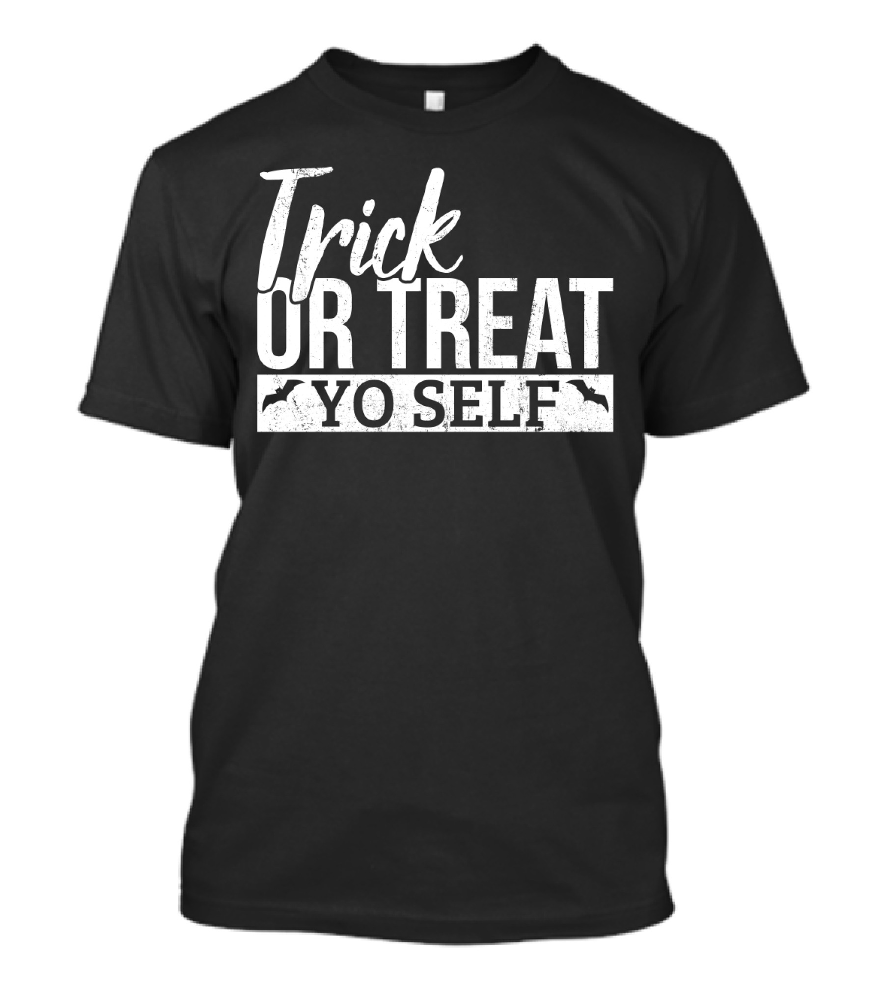 Trick Or Treat Yo Self Halloween Bats T-Shirt