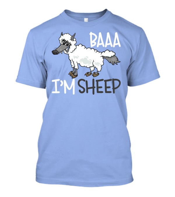 Baaa I'm A Sheep Funny Cartoon T-Shirt